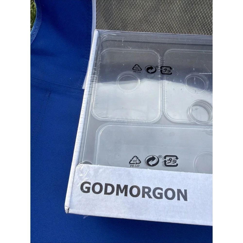 IKEA GODMORGON AND Plastic Boxes with Lids Set of 5 Boxes 9 ½ x 7 ¾ x 4